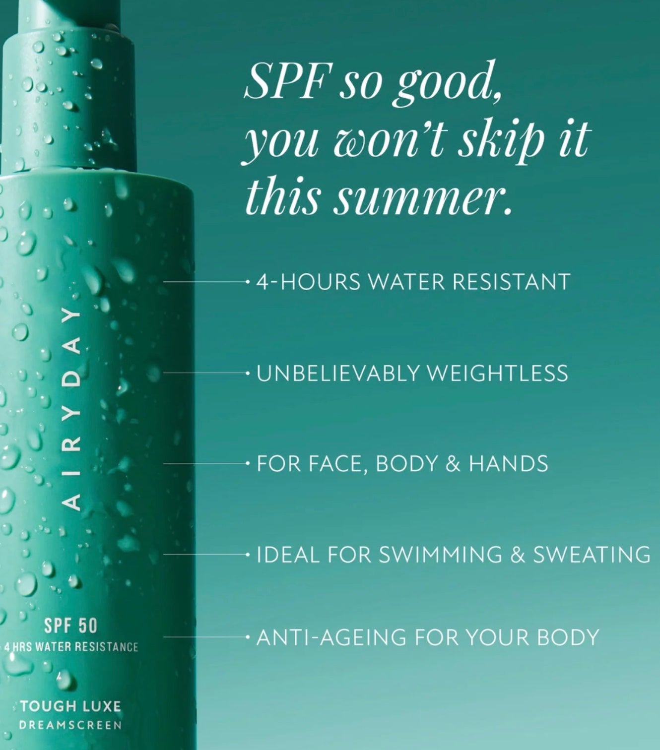 Tough Luxe SPF50 Dreamscreen 275ml