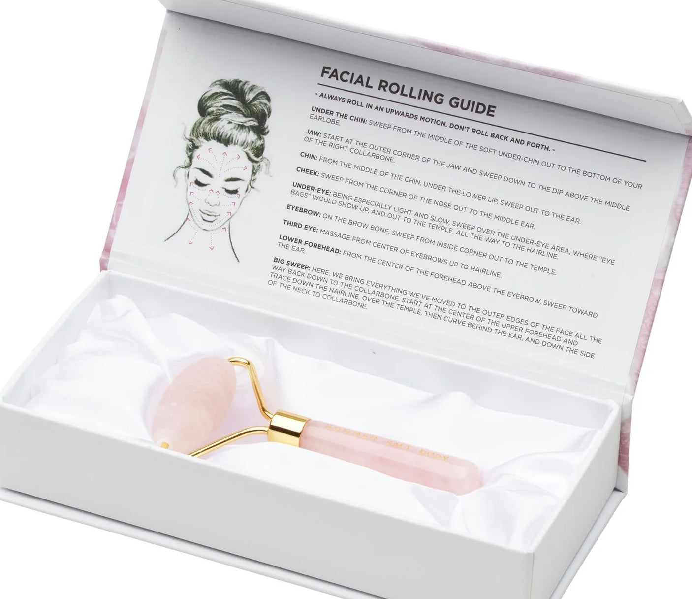 Rose Quartz Crystal Facial Roller